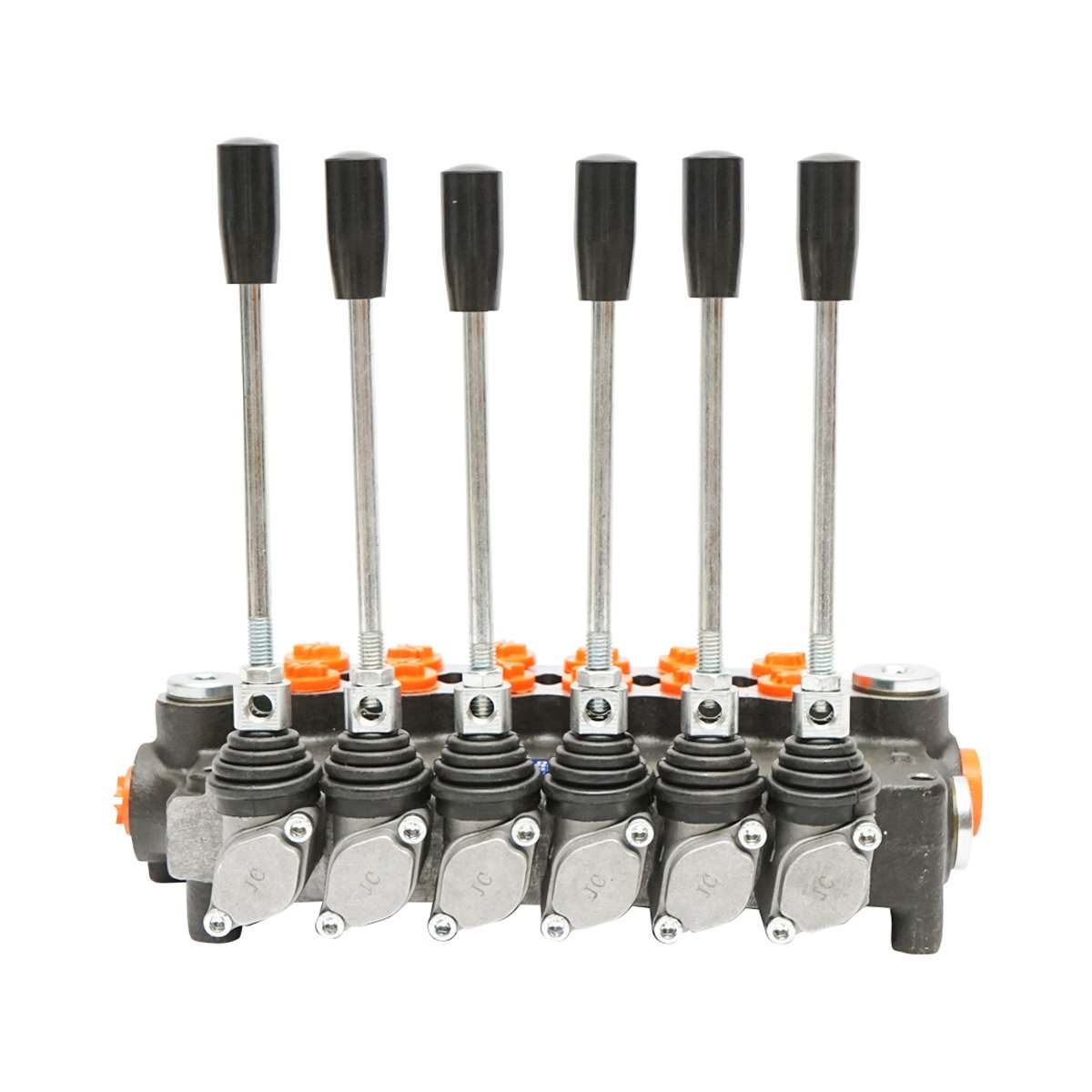 Distribuitor hidraulic cu 6 manete incluse debit 80L/min, 15 /+80 Breckner Germany